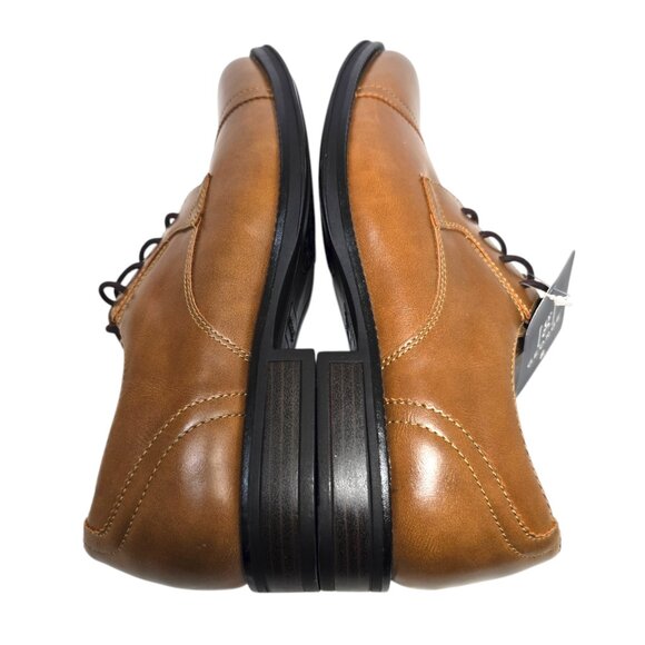 George Casual Dress Oxfords Shoes Men's Brown Branford Comfort Footbed Lace-Up - Picture 9 of 10
